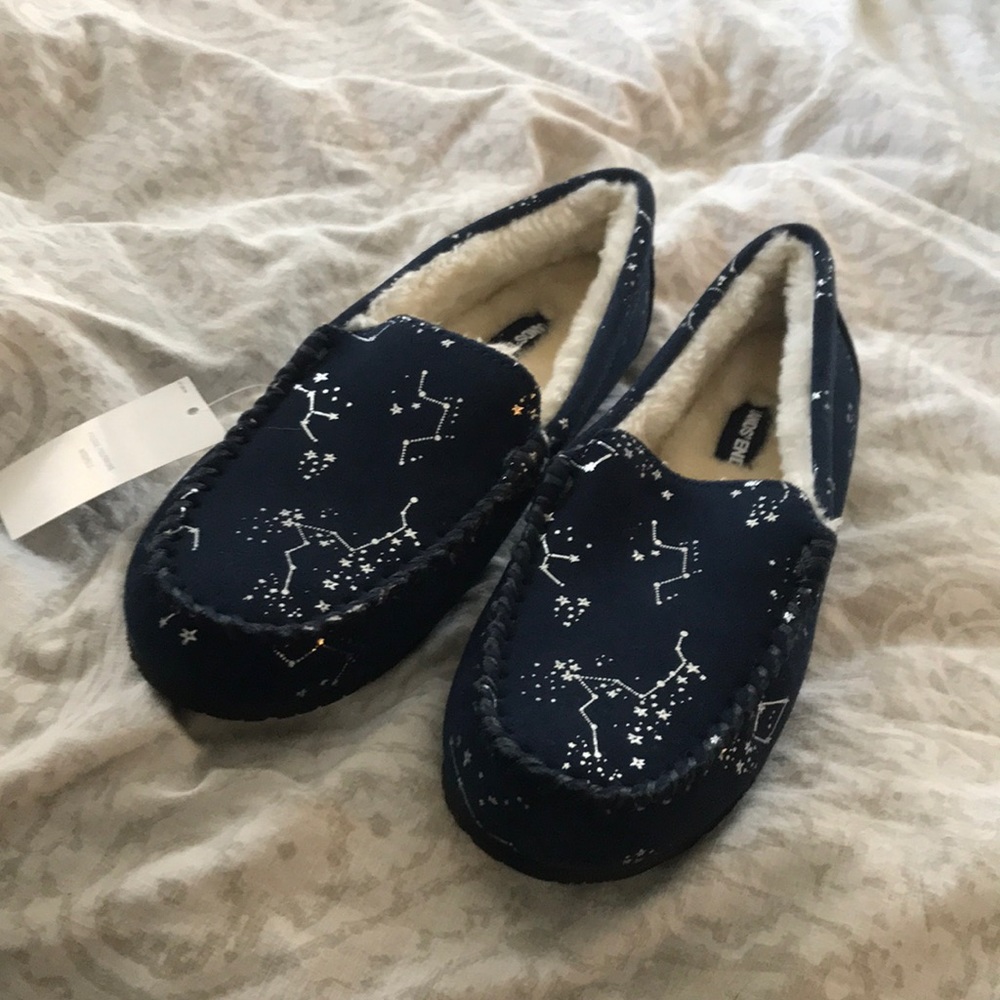 Lands’ End Constellation Moccasin Slippers